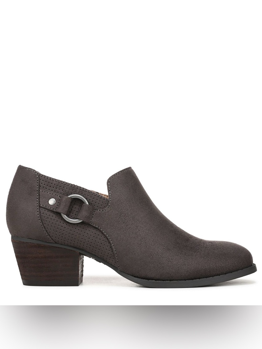 ♥️♥️ LifeStride Women's Brianna Ankle Boot Stone Grey Microsuede US 10 - Picture 3 of 9